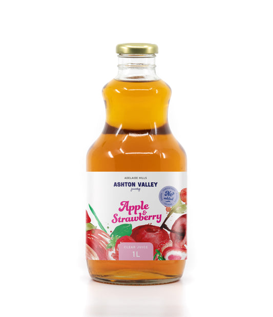 6 x 1L Still Clear Apple & Strawberry
