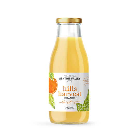 12 x 250ml Hills Harvest Cloudy Orange with Apple Juice